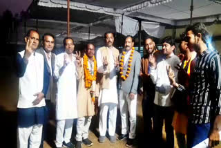 Candidates are celebrating victory in bilaspur
