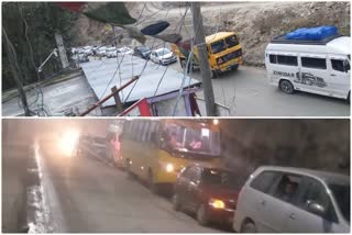 Traffic arrangement on Mandi-Kullu NH