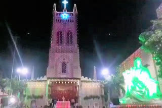 Christamas Churches Lighting at secundrabad