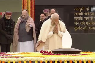 Prime Minister Narendra Modi at 'Sadaiv Atal' memorial