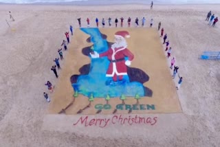 Merry Christmas sandart by sudarshan