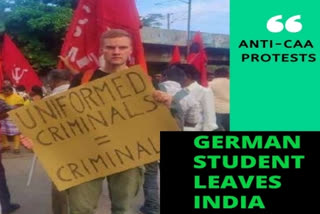 german student  IIT Madras  CAA  Jakob Lindenthal  Hitler regime  Nazi persecution of the Jews  ജര്‍മന്‍ വിദ്യാര്‍ഥി  ഐഐടി മദ്രാസ്  സിഎഎ  ജര്‍മന്‍ വിദ്യാര്‍ഥി ഇന്ത്യ വിട്ടു