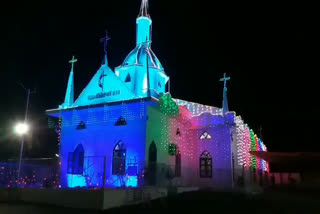 Churches flashed on the occasion of Christmas