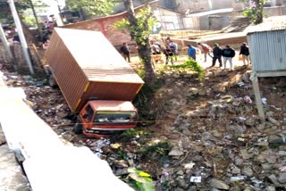 truck and bike accident at choigaon