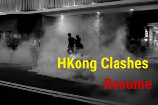 Hong Kong government  Hong Kong protest  Hong Kong Xmas Eve clashes  Hong Kong police  ക്രിസ്മസ് രാത്രിയില്‍ ഹോങ്കോങില്‍ പ്രതിഷേധം ശക്തം  ഹോങ്കോങ്  ഹോങ്കോങില്‍ പ്രതിഷേധം ശക്തം