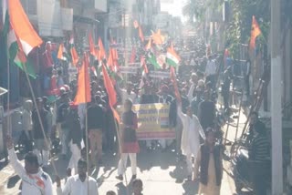 सीकर की खबर  श्रीमाधोपुर की खबर  तिरंगा रैली  CAA के समर्थन में तिरंगा रैली  नागरिकता संशोधन अधिनियम  ally in support of civil amendment act