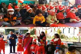 christmas celebration, jaipur news, जयपुर में क्रिसमस, महावीर कैंसर हॅास्पिटल