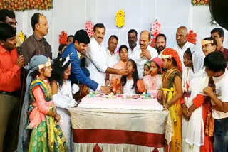 mp prabhakar reddy participated in the Christmas celebrations at sanareddy