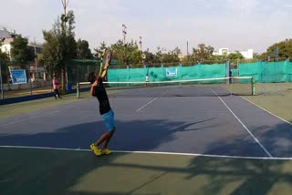 Chhattisgarh players performing well in tennis competition in raipur