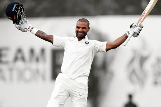 Shikhar Dhawan hit century