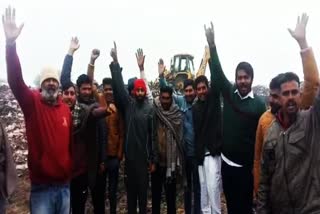 कचरा डालने का ग्रामीणों ने किया विरोध,Sriganganagar News