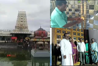 due to Solar eclipse sri sidhi vinayaka temple and annavaram satyanaryana temples are closed