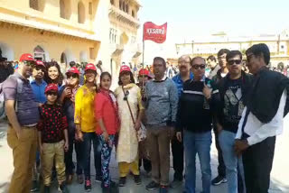 क्रिसमस की खबर, christmas celebration,  आमेर पहुंचे पर्यटक,  Tourists reach Amer