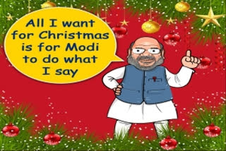 Cong's quirky Christmas dig at BJP