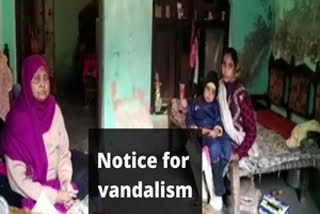 Family members of persons issued notice for vandalism express inability to pay compensation