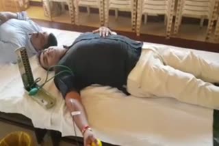 MLA who donated blood as part of Vajpayee's birthday