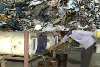 Fuel making from plastic waste