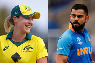 Virat Kohli  Ellyse Perry  Wisden cricketers of the decade  എലിസെ പെറി  വിസ്‌ഡന്‍ ക്രിക്കറ്റ് താരങ്ങള്‍  വിരാട് കോലി