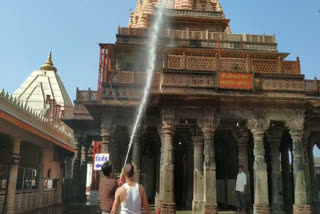 mahakal temple of ujjian washed