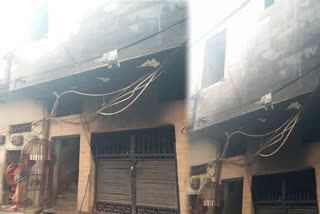 At least 40 people were rescued by a fire in the Krishna Nagar area of Delhi