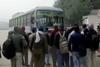 haryana roadways workers protest