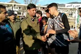 under civic action program jammu kashmir police starts volleyball tournament