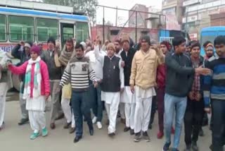 haryana roadways workers protest in charkhi dadri