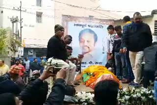 Tribute paid to senior Congress leader RP Raja