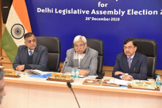 preparedness for Delhi assembly elections at Election Commission of India Headquarters