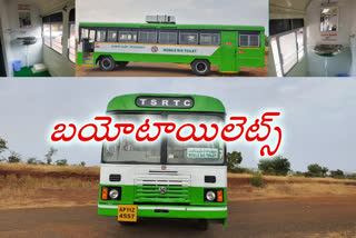 mobile bio toilets for rtc employees in Hyderabad