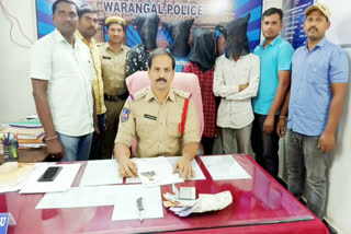 A gang of robbers has been found at warangal city