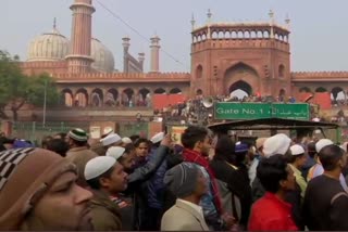 Protest outside Jama Masjid