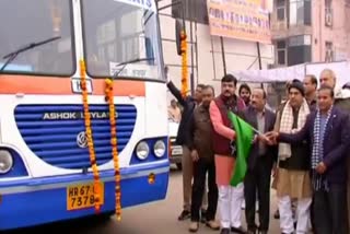 Mool Chand Sharma started km scheme bus service