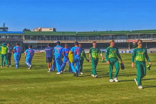 Indian U-19 team beat South Africa by 9 wickets in first ODI