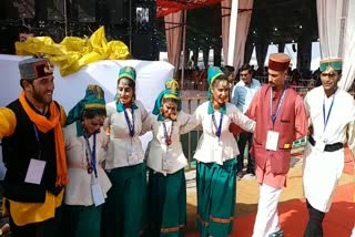 uttrakhand tribal dance artist in national tribal dance festival chhattisgarh