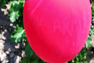 पाकिस्तानी आर्मी लिखा गुब्बारा, Pakistani army balloon