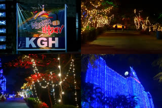 huge lightings at vishakapatnam for vishaka utsav