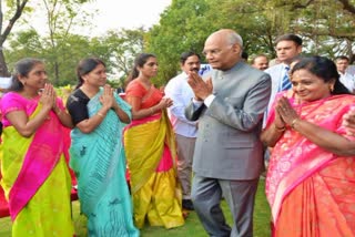 president hosts at home at rashtrapati nilayam in hyderbad