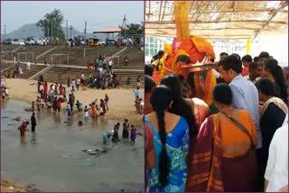 devotees-rush-at-medaram-for-sammakka-saralamma-jathara-in-mulugu