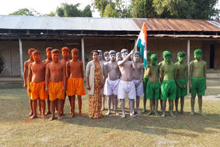 Student Preparation for Republic day in Baksa