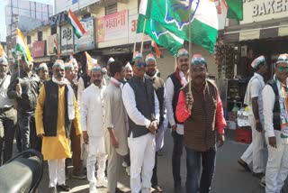 Congress organize goodwill march on foundation day in Hoshangabad