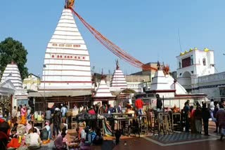 Crowd of devotees in Basukinath Dham of Dumka