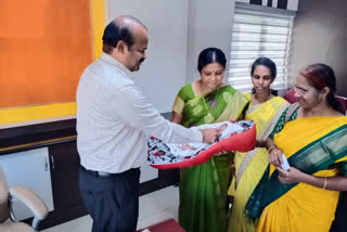 Vellore collector named abandoned girl child தேவாலயத்தில் மீட்கப்பட்ட குழந்தைக்கு கலெக்டர் பெயர் சூட்டினார்