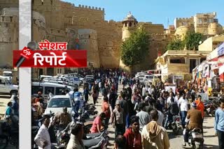 jaisalmer tourism news, jaisalmer new year news, जैसलमेर न्यूज, जैसलमेर में पर्यटन