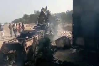 जैसलमेर न्यूज, पोकरण एक्सीडेंट न्यूज, trailer overturned, Nachna village