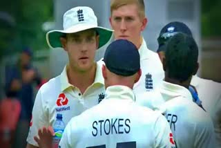 during the match a sharp tip off in stokes and broad the video