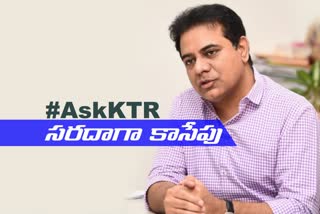 #ASKKTR MINISTER KTR CHITCHAT IN TWITTER WITH NETIZENS