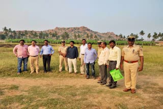 officials Visited Anegondi Bysky location