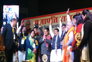 In the program dedicated to Atal ji BJP leaders forgotten atal ji and starting to appeal for vote in delhi