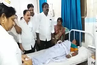 minister puvvada  Visitation to victim of tractor accident in kammam